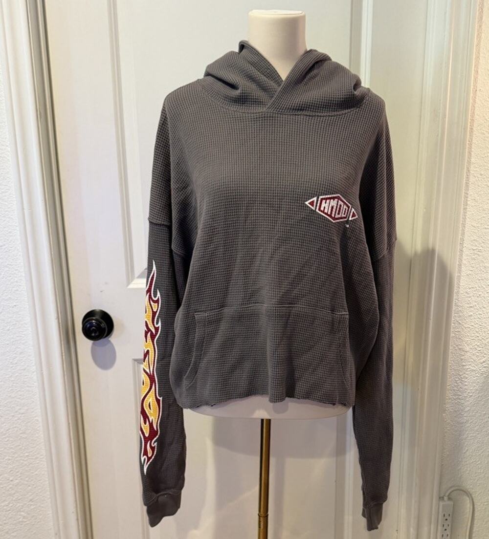 Happy Memories Don't Die HMDD Custom Hoodie Cropped Men’s Large (see descript)